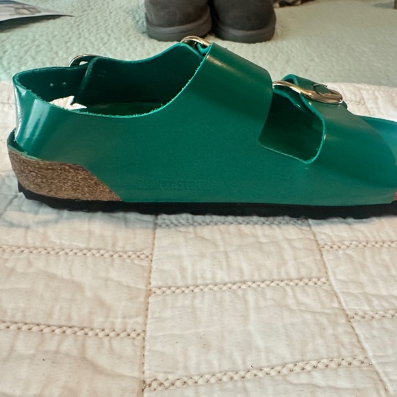 Women's Big Buckle Birkenstocks Green Size 40 - Picture 3 of 7